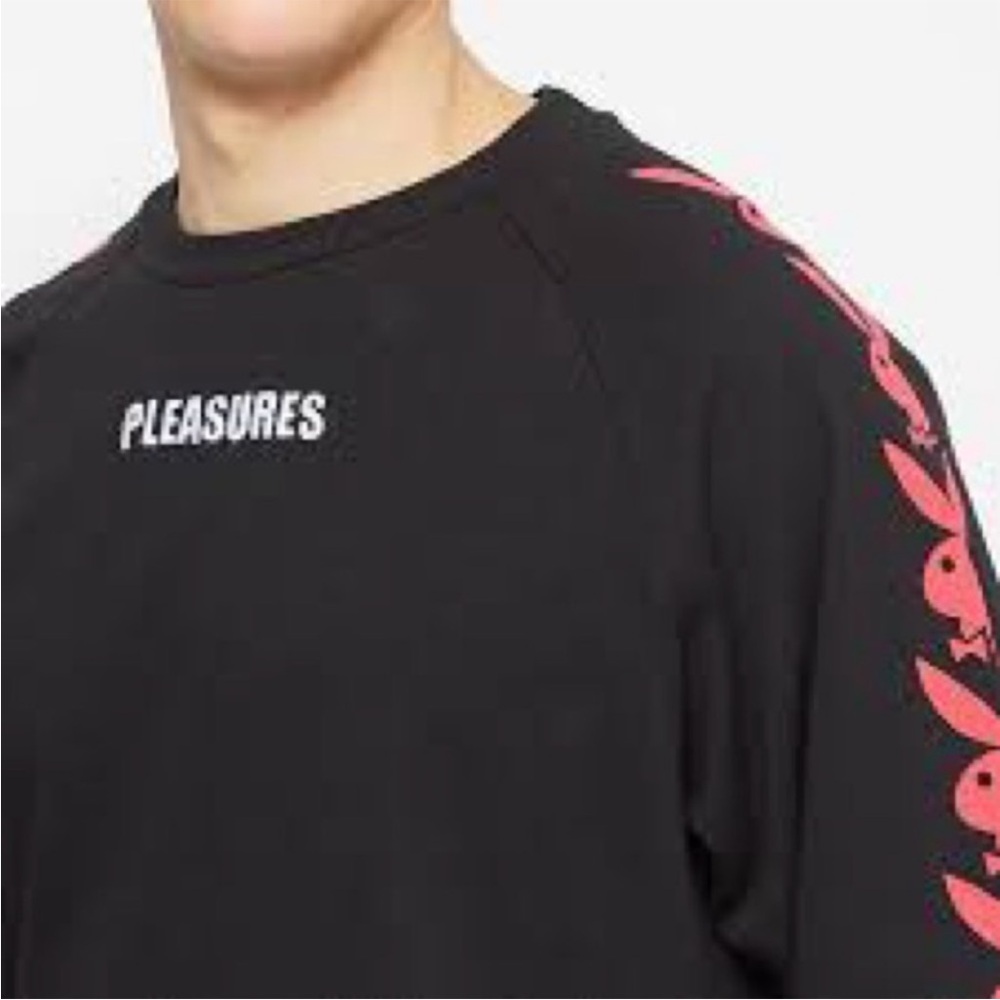 PLEASURES Long Sleeve Playboy Raglan Tee - Picture 3 of 11